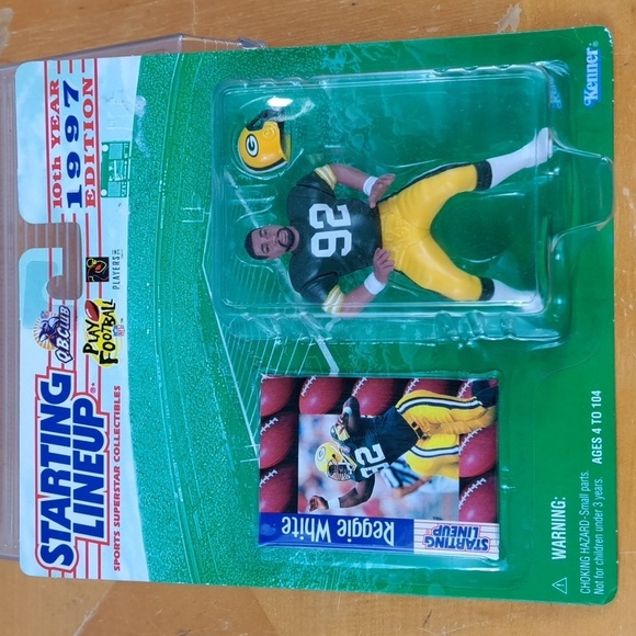 Vintage Lot of 4 Green Bay Packers NFL figures Farve White Levens & Chmura - Picture 6 of 13